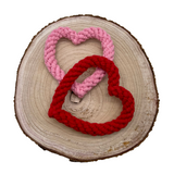 Heart Rope Pet Toy - Pink - FasHUN Hounds